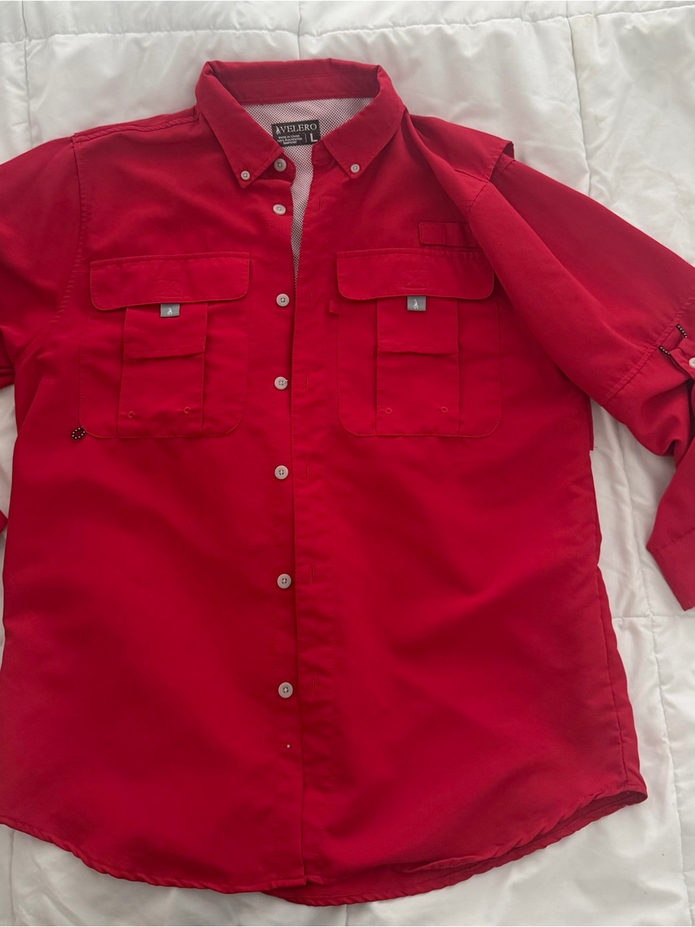 Avi-lero Men’s Red Lightweight Shirt Jacket